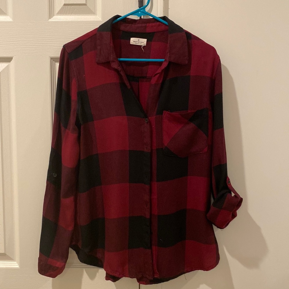 Thread and Supply long sleeve or option for to roll sleeve